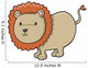 Cute Fat Little Lion Wall Decal
