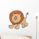 Cute Friendly Little Lion Wall Decal