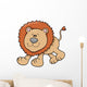Cute Friendly Little Lion Wall Decal