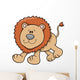 Cute Friendly Little Lion Wall Decal