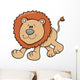 Cute Friendly Little Lion Wall Decal