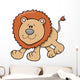 Cute Friendly Little Lion Wall Decal