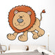 Cute Friendly Little Lion Wall Decal