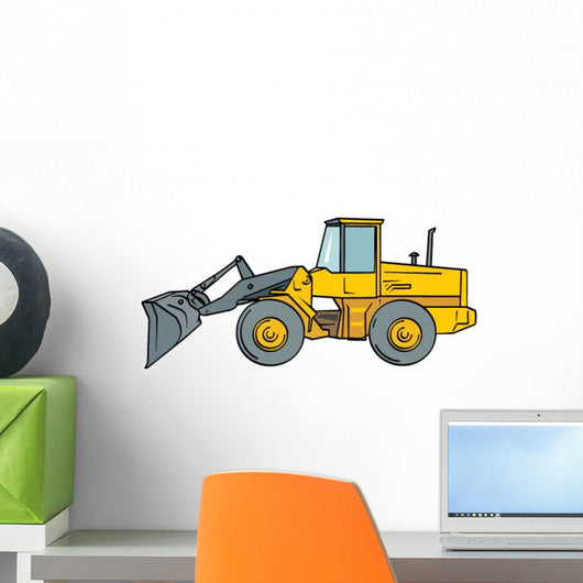 Yellow Loader Wall Decal