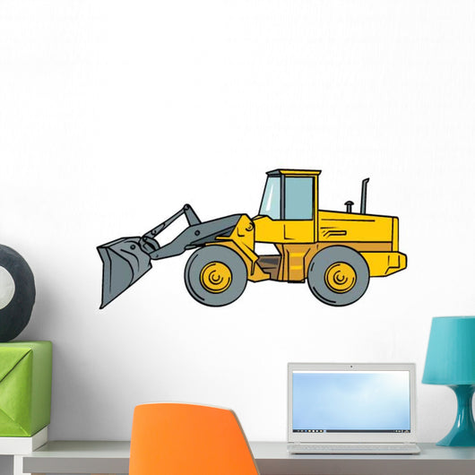 Yellow Loader Wall Decal