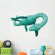 Loch Ness Monster swimming. Wall Decal