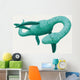Loch Ness Monster swimming. Wall Decal