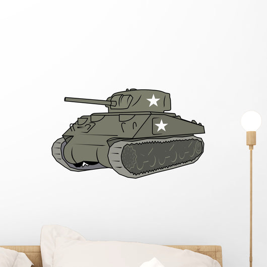 Green Tank Wall Decal