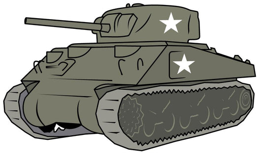 Green Tank Wall Decal