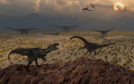 Allosaurus Dinosaur Spies Group Wall Decal