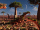 Dinosaur Sculpture Park with Wall Decal Design 3