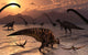 Omeisaurus and Parasaurolphus Dinosaurs Wall Decal Design 1