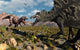 Confrontation between T Rex Wall Decal Design 2