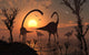 Omeisaurus and Duckbill Dinosaurs Wall Decal Design 1