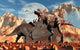 Tyrannosaurus Rex and Triceratops Wall Decal