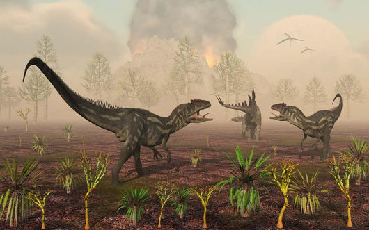 Allosaurus Dinosaurs Tracking down Wall Decal