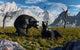 Pair Arctodus Bears Courting Wall Decal