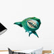 Megalodon Says Hello Wall Decal