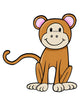 Friendly Little Baby Monkey Wall Decal
