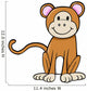 Friendly Little Baby Monkey Wall Decal