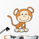 Happy Little Baby Monkey Wall Decal