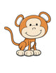 Happy Little Baby Monkey Wall Decal