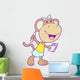 Journalist Monkey Girl Wall Decal