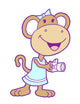 Photographer Monkey Girl Wall Decal