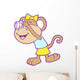 Snapping Photos Girly Monkey Wall Decal