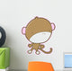 Big Brained Baby Monkey Wall Decal