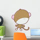 Big Brained Baby Monkey Wall Decal