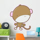 Big Brained Baby Monkey Wall Decal