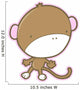 Big Brained Baby Monkey Wall Decal