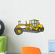 Yellow Motor Grader Wall Decal