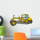 Yellow Motor Grader Wall Decal