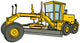 Yellow Motor Grader Wall Decal