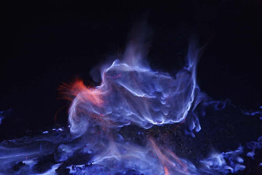 Kawah Ijen Burning Sulfur Wall Decal