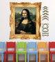 Pin Mustache Mona Lisa Wall Decal Sticker Set Wall Decal
