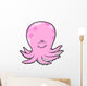 Cute Pink Little Octopus Wall Decal