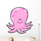 Cute Pink Little Octopus Wall Decal