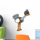 Cute Little Baby Ostrich Wall Decal