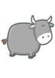 Cute Little Ox Wall Decal