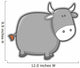 Cute Little Ox Wall Decal