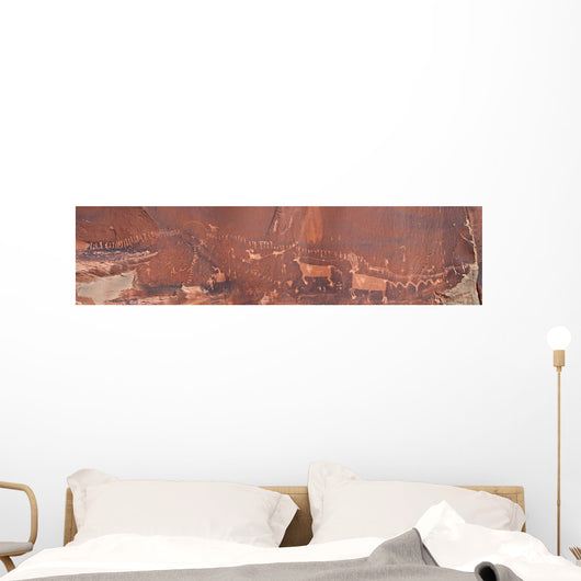 Procession Panel Petroglyphs Comb Wall Decal