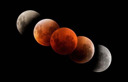 Composite Image Lunar Eclipse Wall Decal