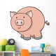 Cute Little Baby Piggy Wall Decal