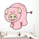 Spotted Baby Pig Wall Decal