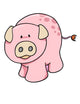 Spotted Baby Pig Wall Decal