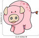Spotted Baby Pig Wall Decal