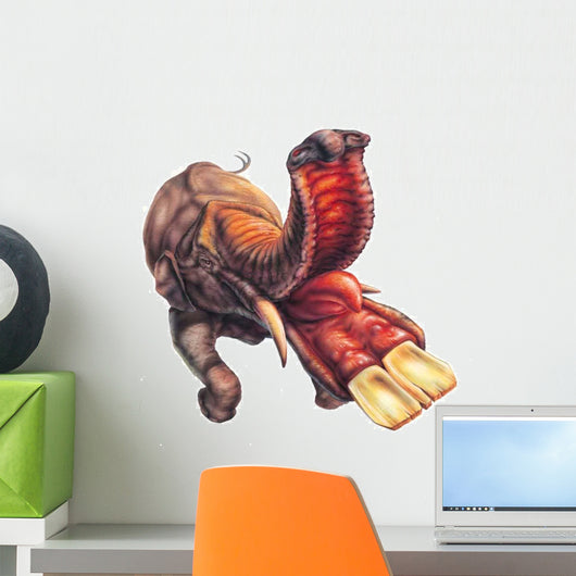 Platybelodon Looking for Food Wall Decal
